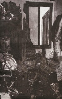 Yusra Memon, Disarray V, 11.2 x 15.5 Inch, Line Etching and Aquatint on Zinc Plate, Abstract Painting, AC-YUSMN-002